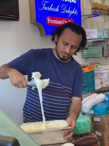 Ottoman Turkish Ice Cream in Traditional Goat's Milk Flavour